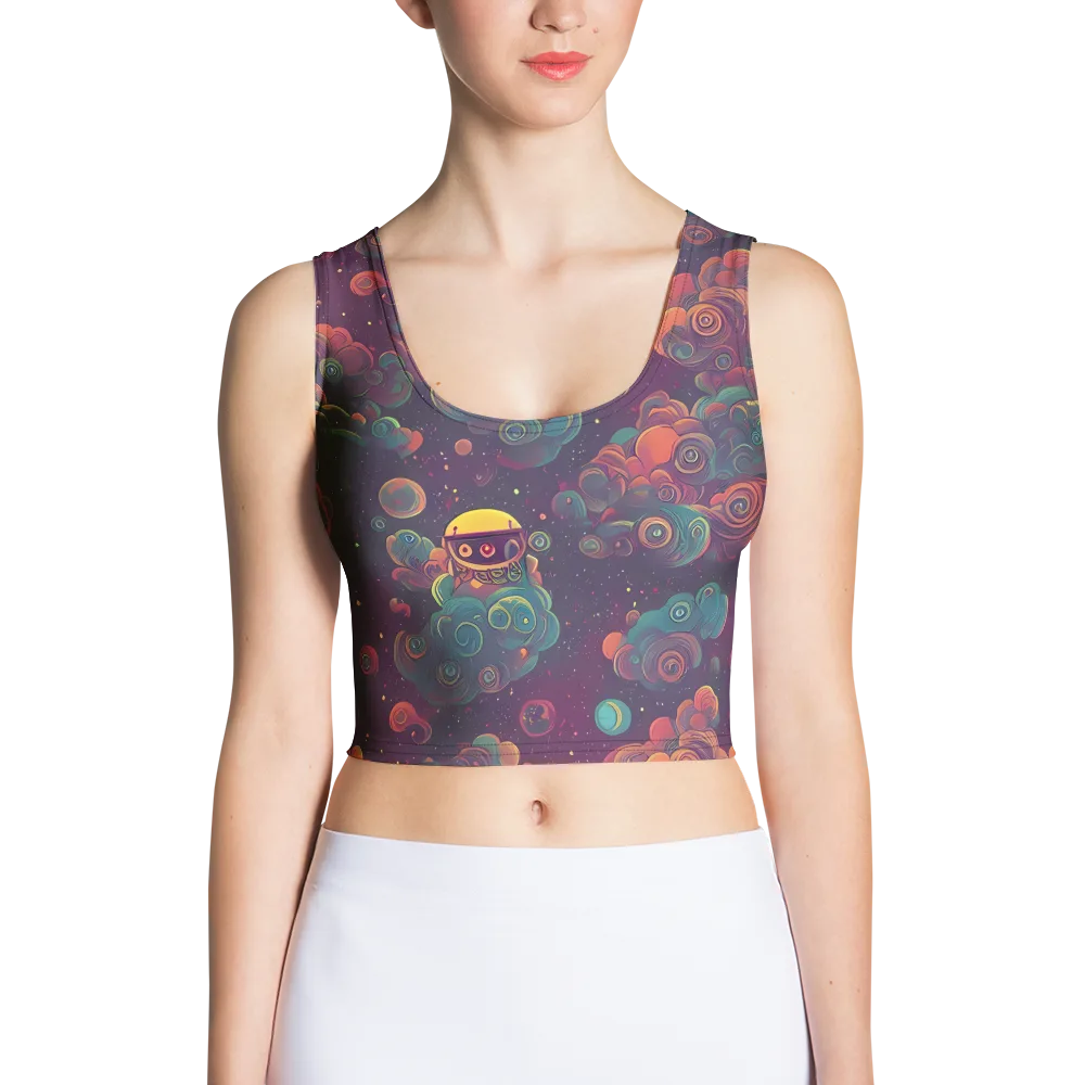 Nebula Dreamscape on Crop Top — Front
