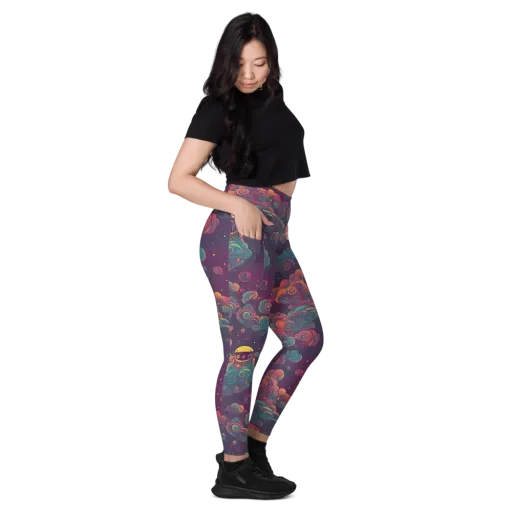 Nebula Dreamscape on a Leggings with Pockets