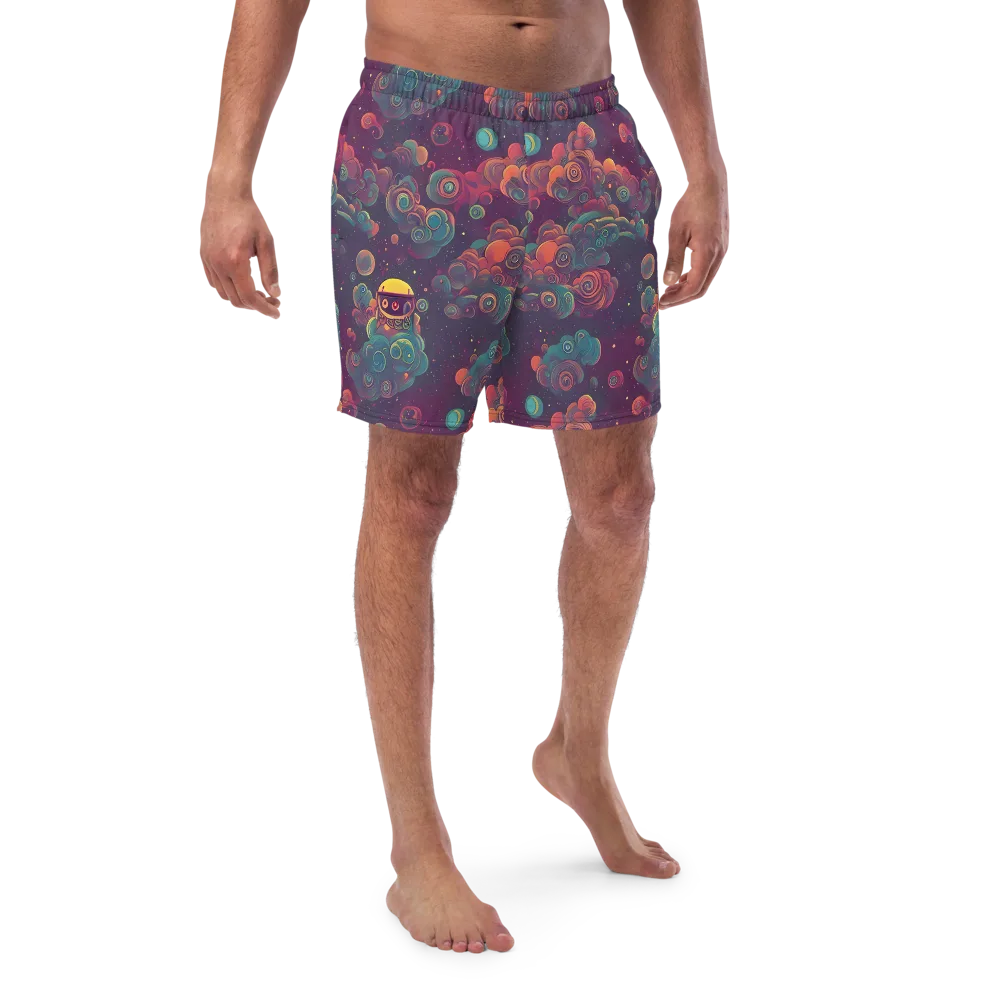 Nebula Dreamscape on Swim Trunks — Front