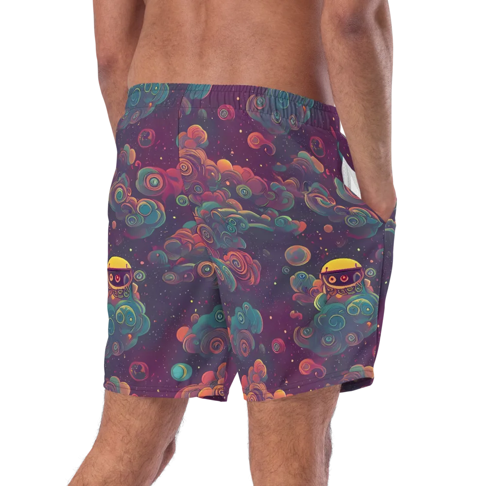 Nebula Dreamscape on Swim Trunks — Right Back