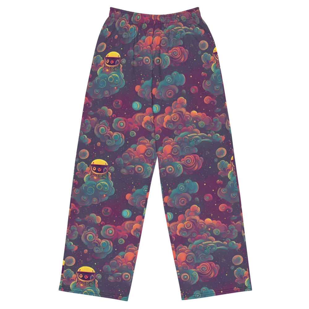 Nebula Dreamscape on Wide-Leg Pants — Front