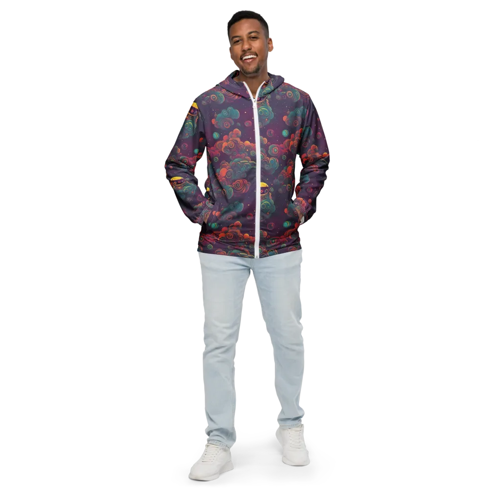 Nebula Dreamscape on Men's Windbreaker — Front