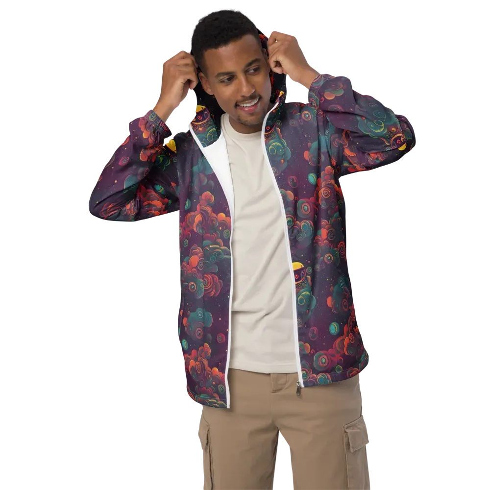 Nebula Dreamscape on Men's Windbreaker — Front
