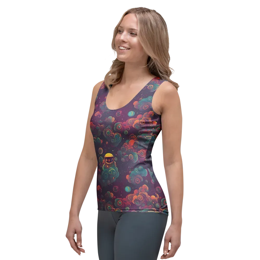 Nebula Dreamscape on Women's Tank Top — Left Front