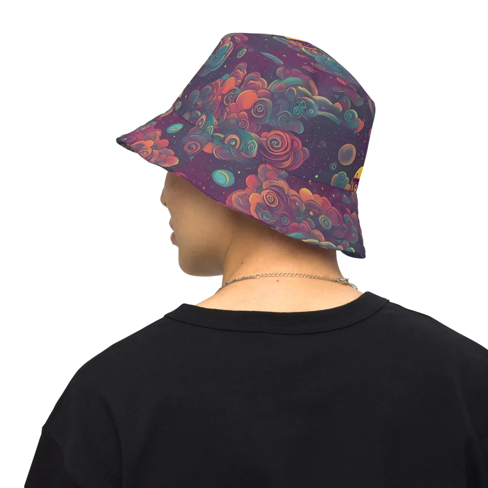 Nebula Dreamscape on Reversible Bucket Hat — Back Inside