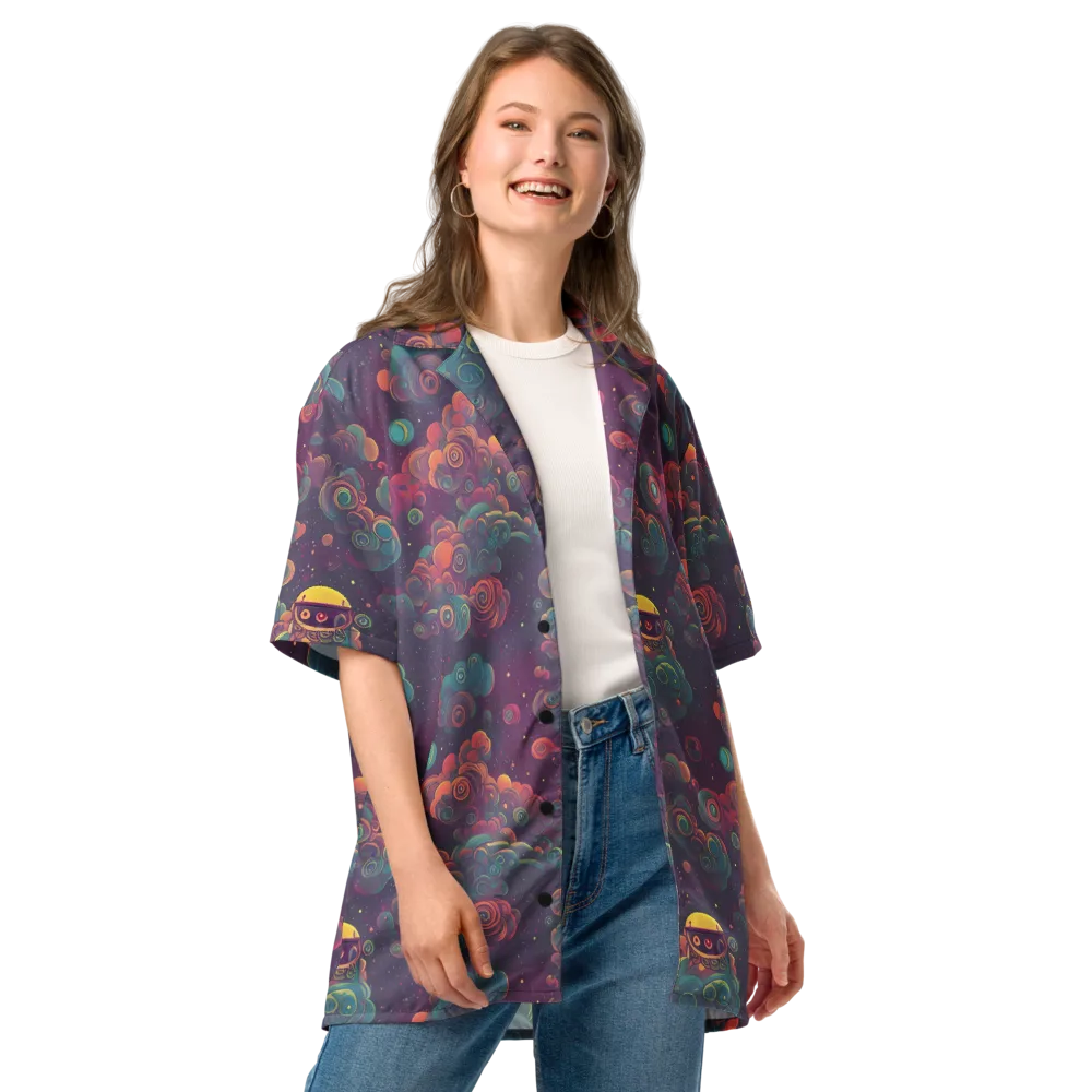 Nebula Dreamscape on Button Shirt — Front