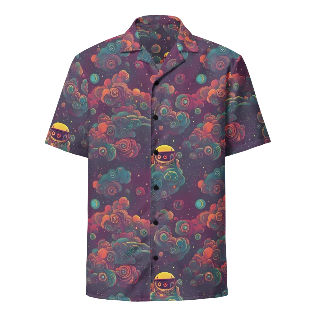 Nebula Dreamscape on Button Shirt — Front