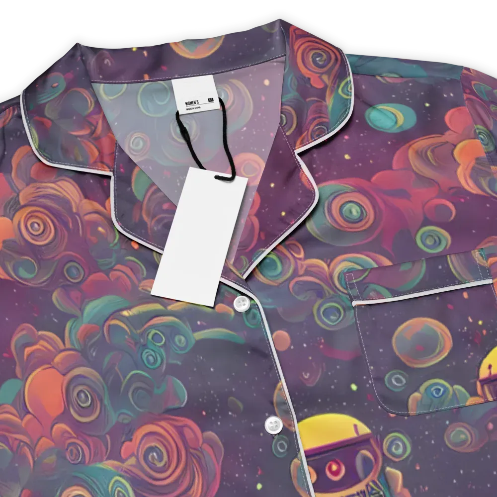 Nebula Dreamscape on Women's Short Sleeve Pajama Top — Product details