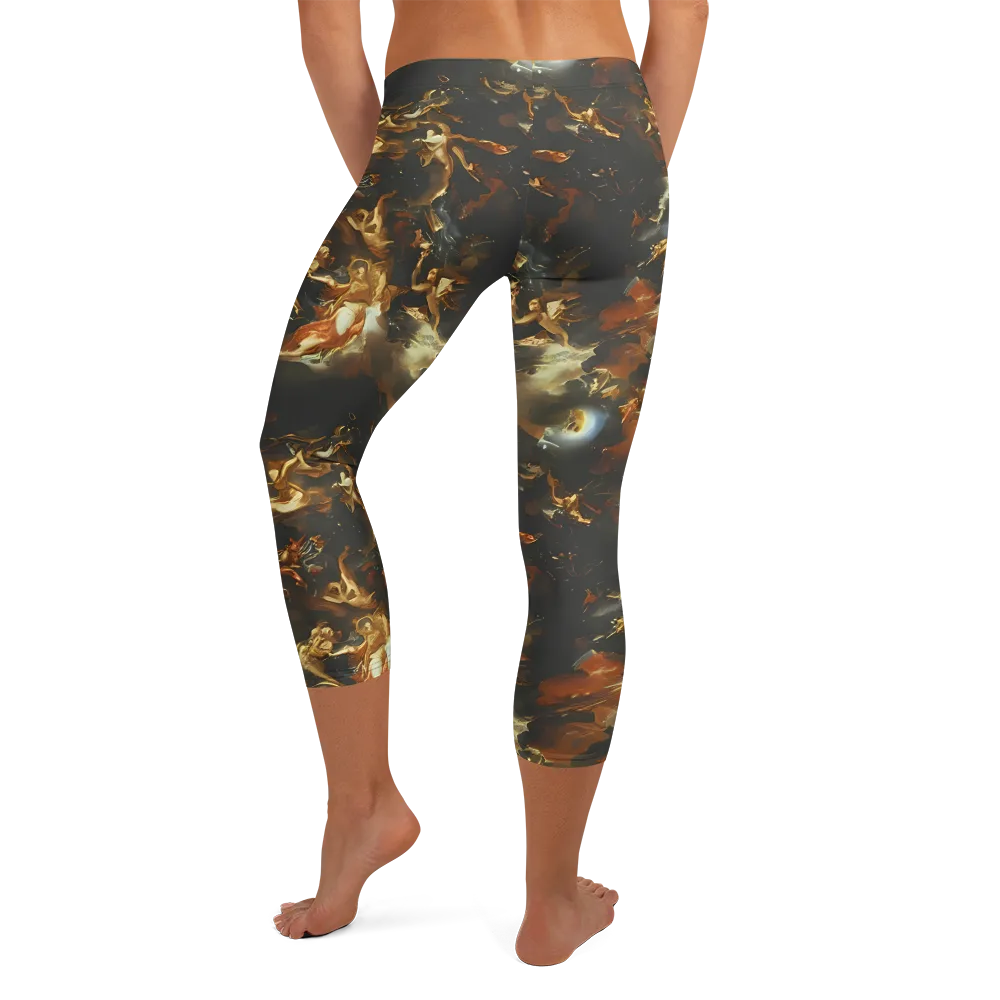 Van Dyck Vortex on Capri Leggings — Back