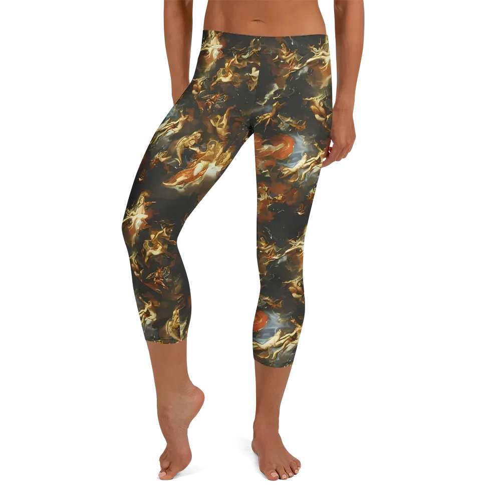 Van Dyck Vortex on Capri Leggings — Front