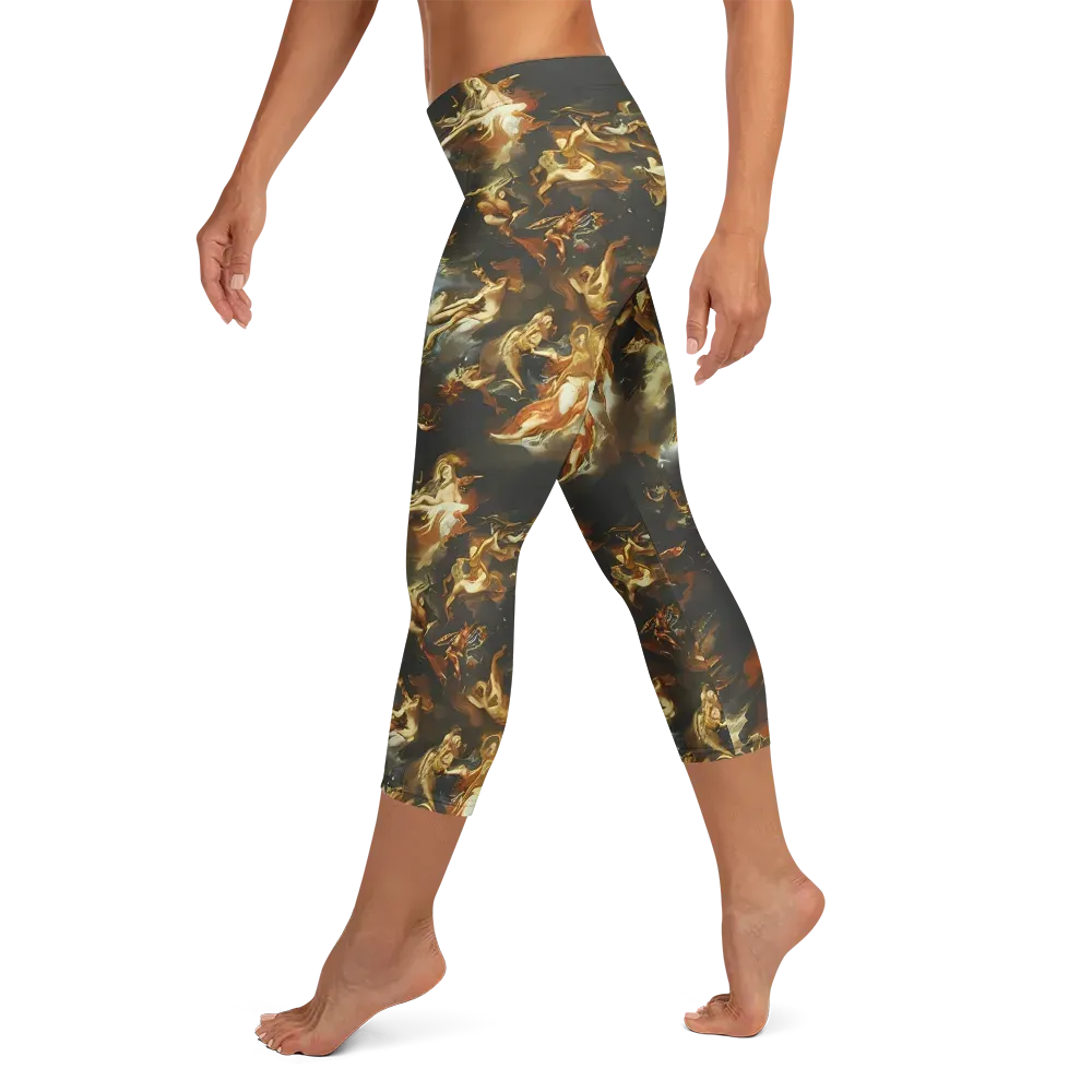 Van Dyck Vortex on Capri Leggings — Left