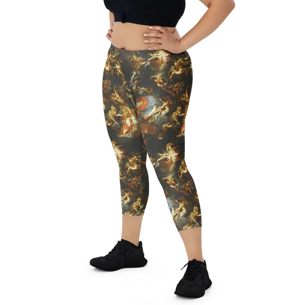 Van Dyck Vortex on Capri Leggings — Front