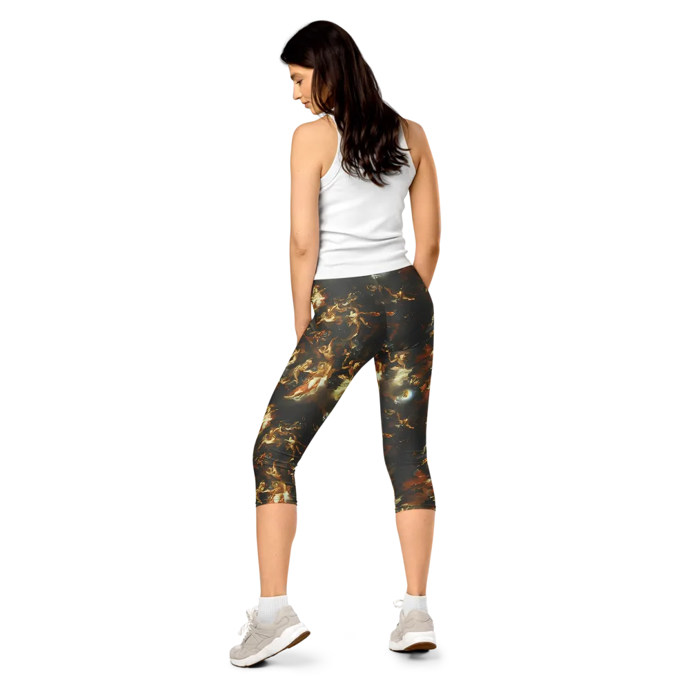 Van Dyck Vortex on Capri Leggings — Back