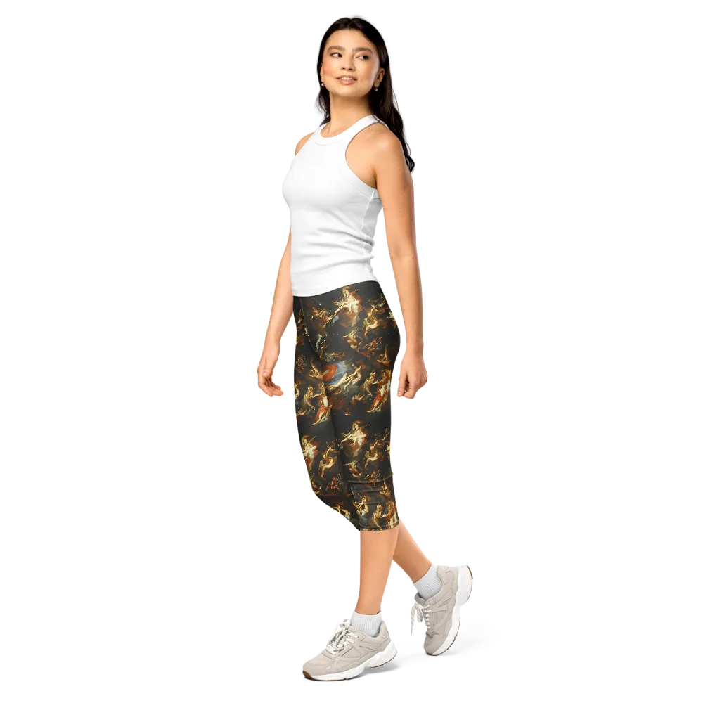 Van Dyck Vortex on Capri Leggings — Left Front