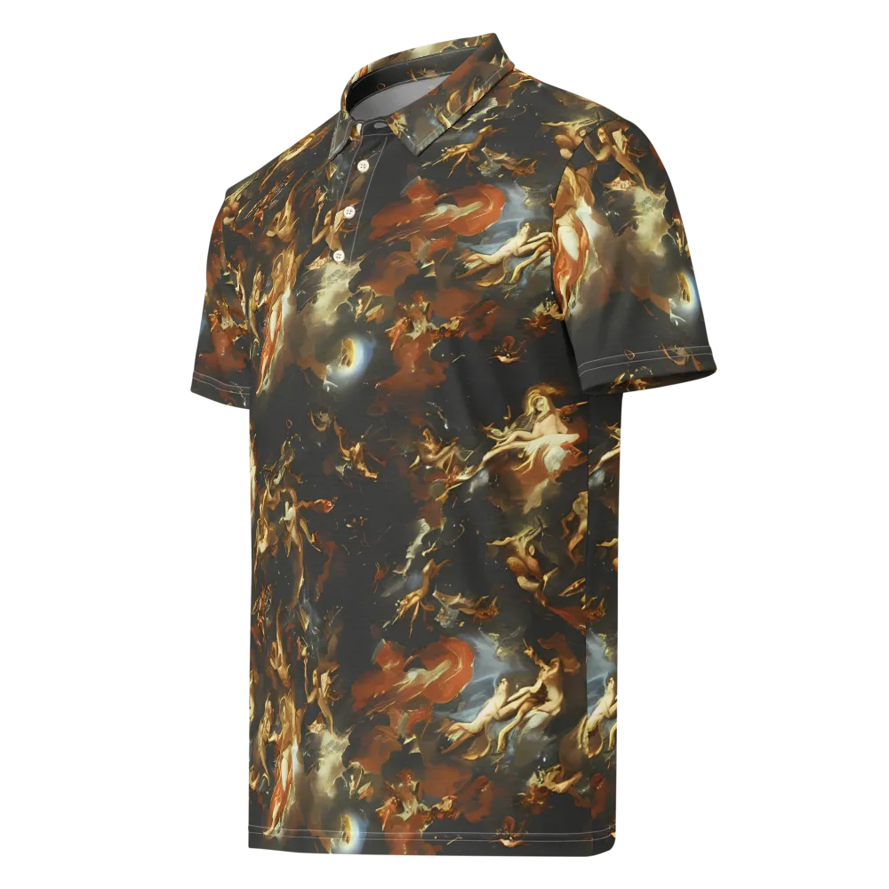 Van Dyck Vortex on Men's Slim Fit Polo Shirt — Left Front