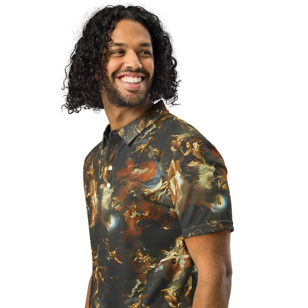 Van Dyck Vortex on Men's Slim Fit Polo Shirt — Left Front