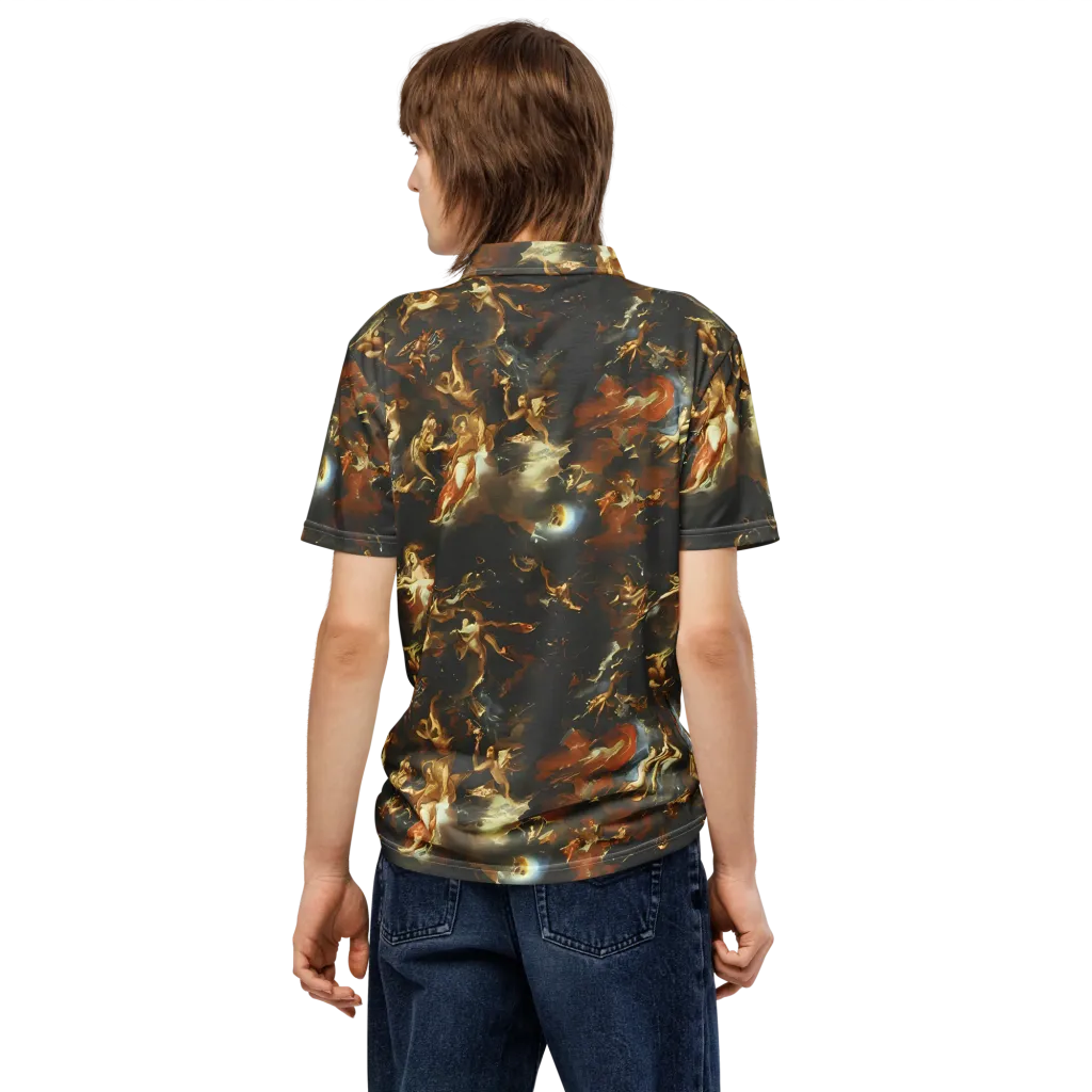 Van Dyck Vortex on Men's Slim Fit Polo Shirt — Back