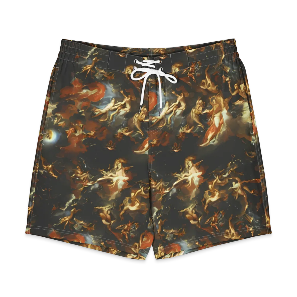 Van Dyck Vortex on Men's Board Shorts — Front