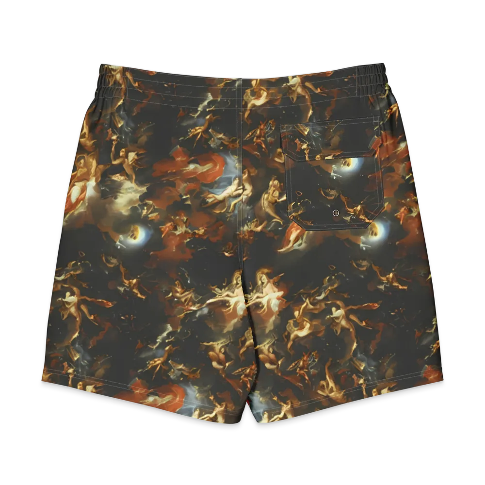 Van Dyck Vortex on Men's Board Shorts — Back