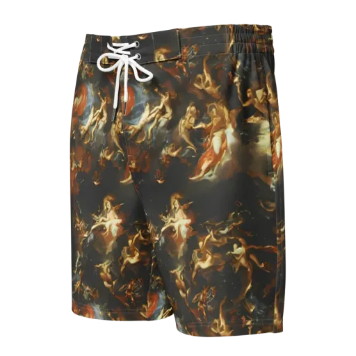 Van Dyck Vortex on a Men's Board Shorts