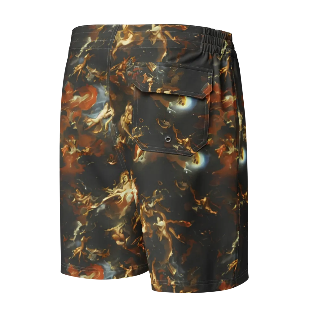 Van Dyck Vortex on Men's Board Shorts — Back