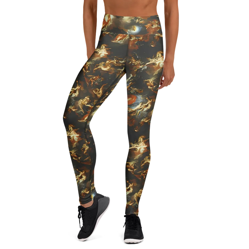 Van Dyck Vortex on Yoga Leggings — Front