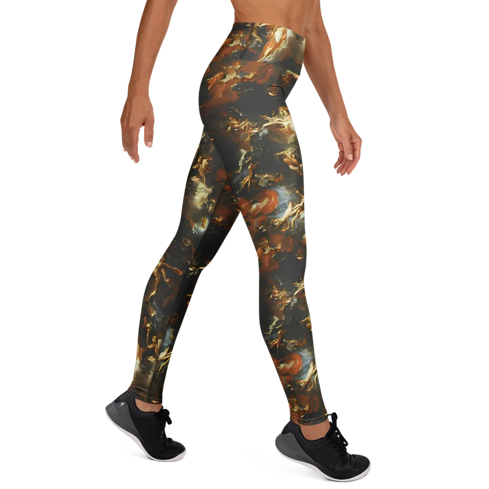 Van Dyck Vortex on Yoga Leggings — Right