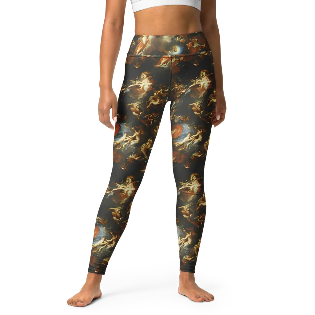 Van Dyck Vortex on Yoga Leggings — Front