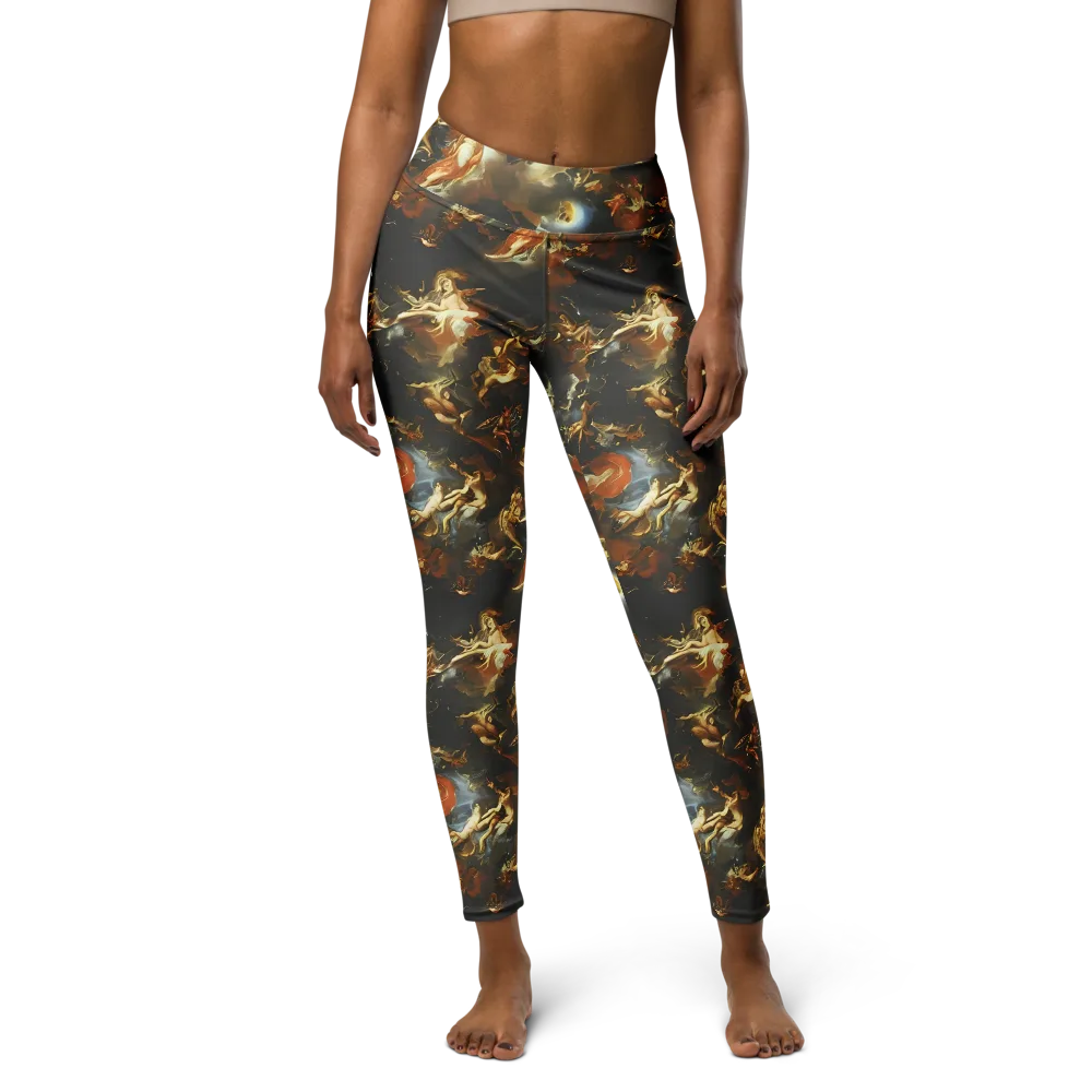Van Dyck Vortex on Yoga Leggings — Front