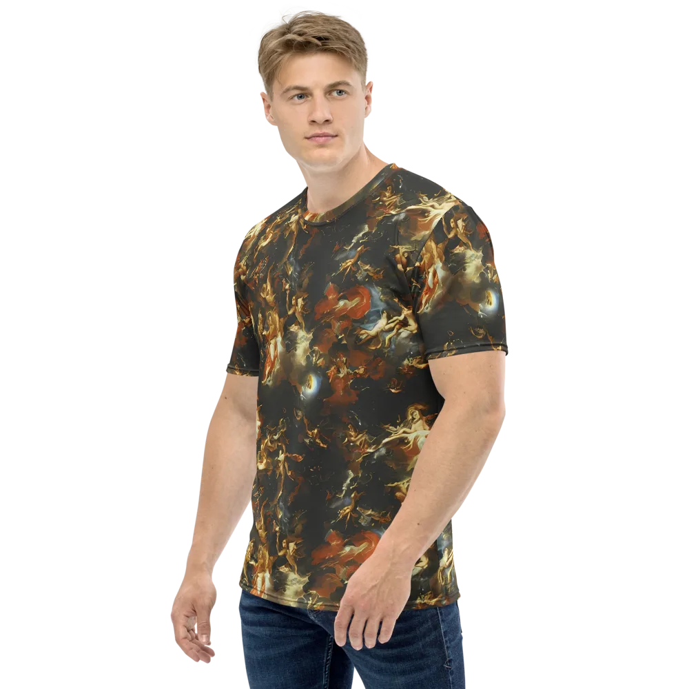 Van Dyck Vortex on Men's Crew Neck T-Shirt — Left