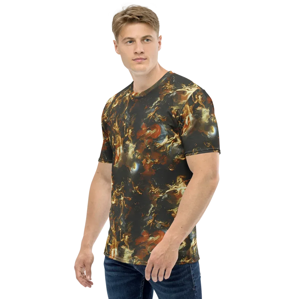 Van Dyck Vortex on Men's Crew Neck T-Shirt — Left