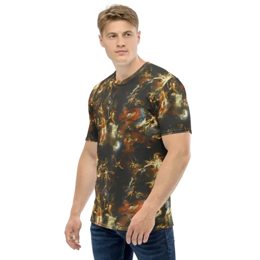 Van Dyck Vortex on a Men's Crew Neck T-Shirt