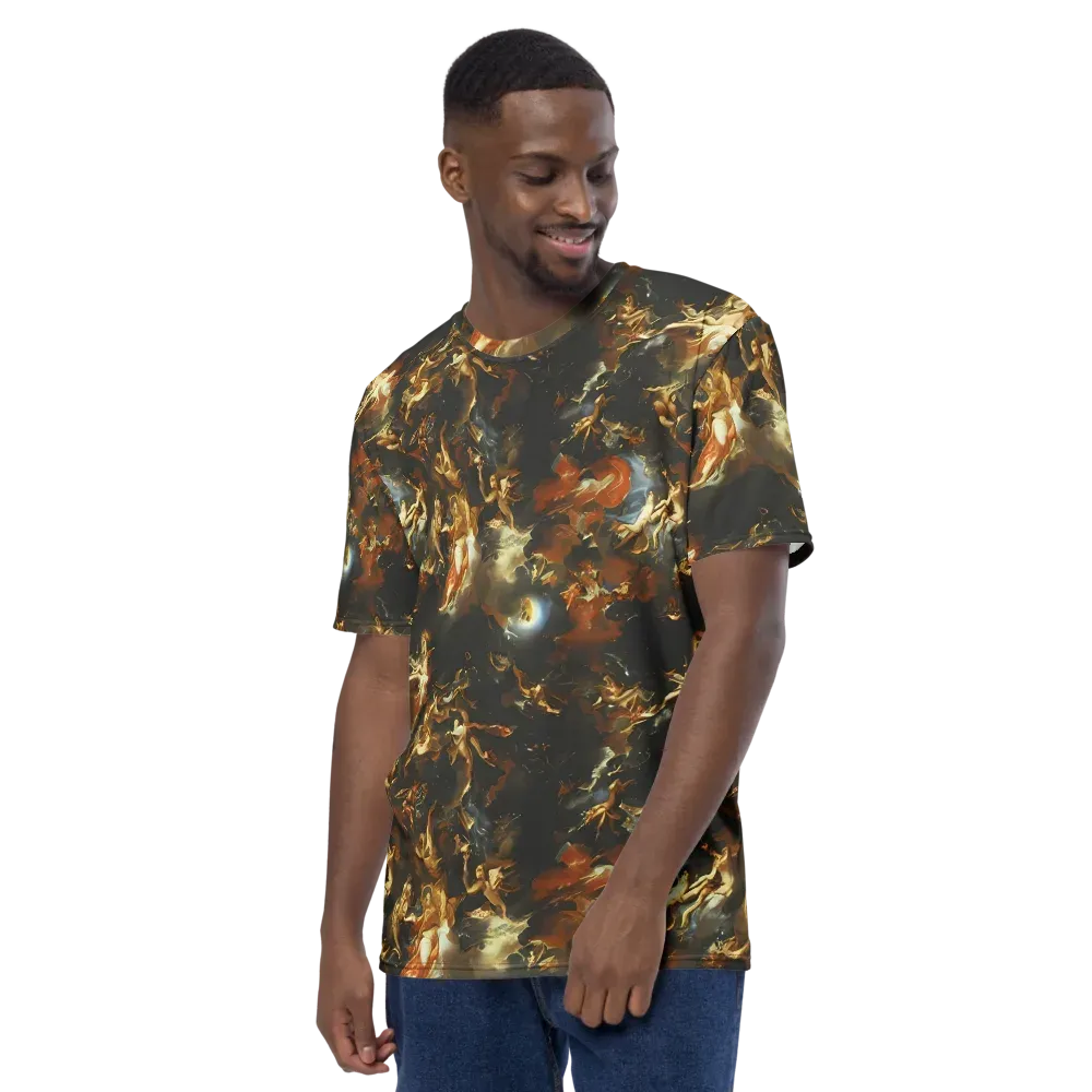 Van Dyck Vortex on Men's Crew Neck T-Shirt — Left