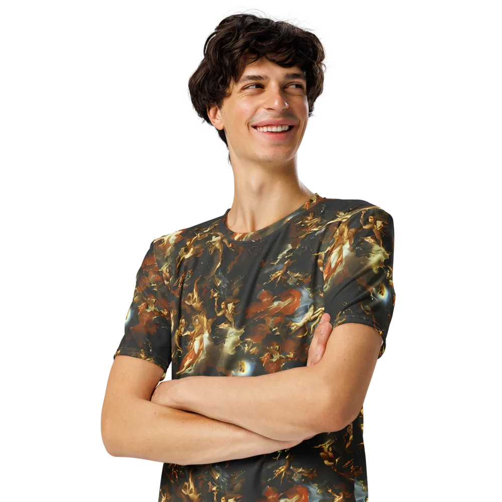 Van Dyck Vortex on Men's Crew Neck T-Shirt — Left Front