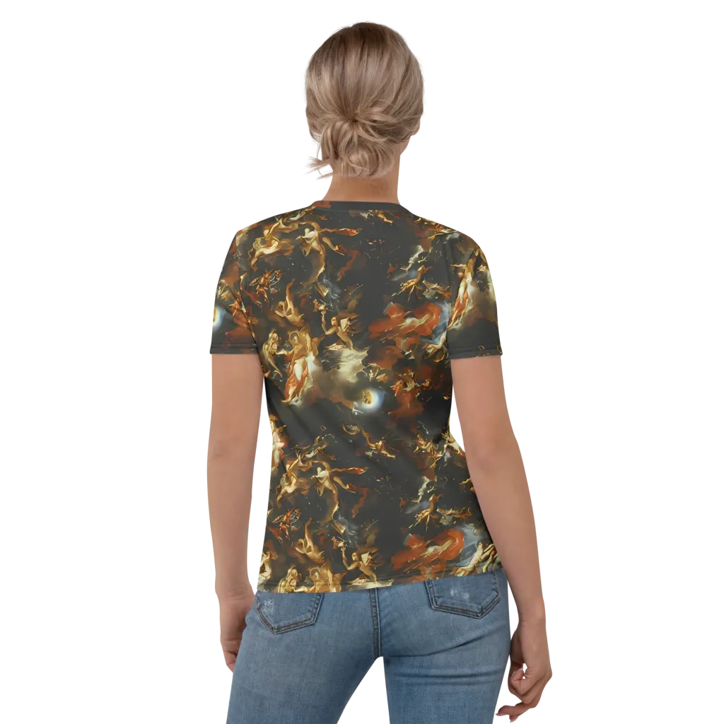 Van Dyck Vortex on Women's Crew Neck T-Shirt — Back