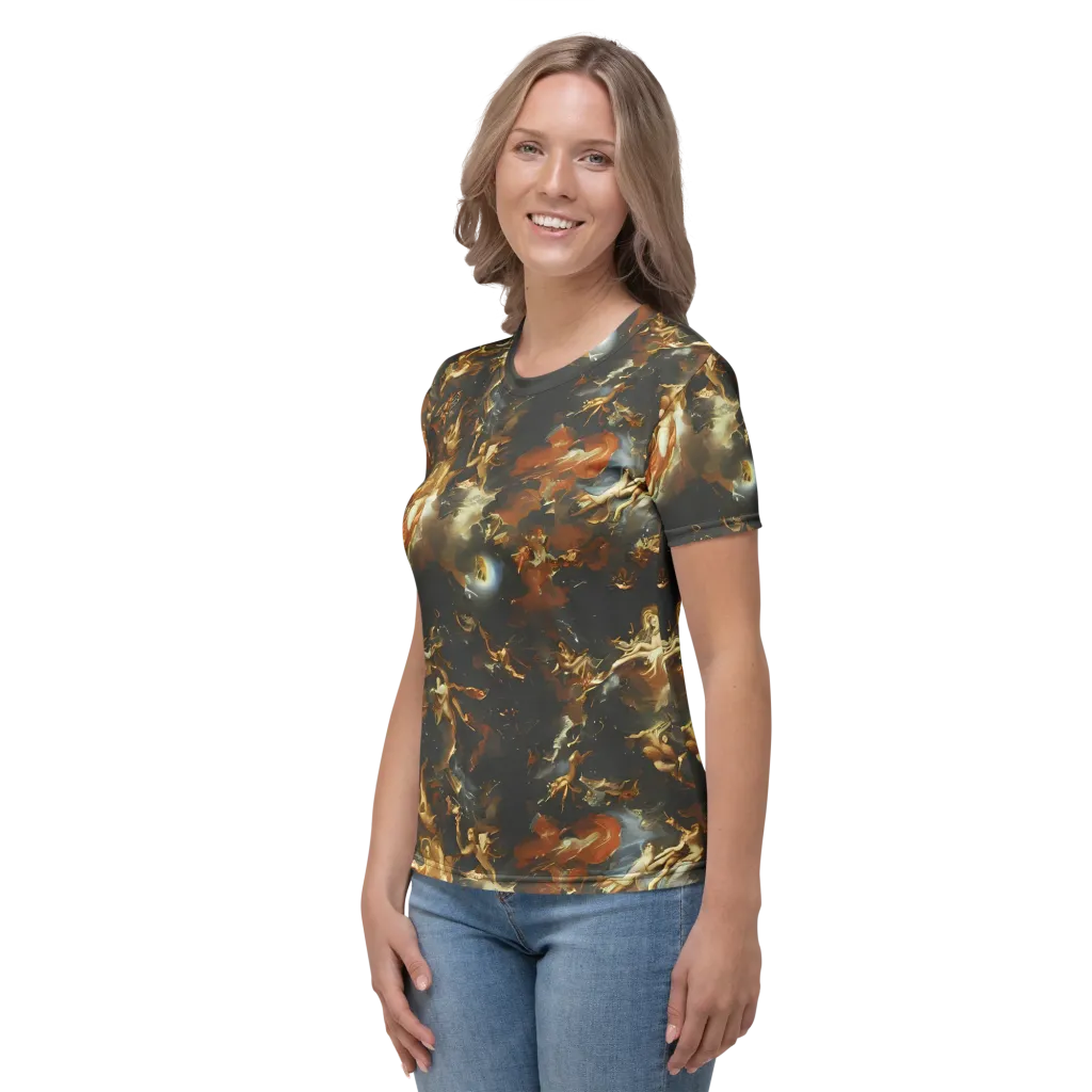 Van Dyck Vortex on Women's Crew Neck T-Shirt — Left