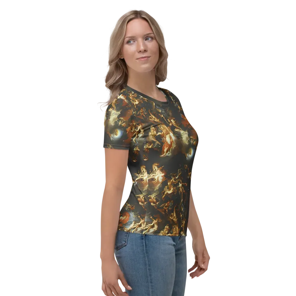 Van Dyck Vortex on Women's Crew Neck T-Shirt — Right