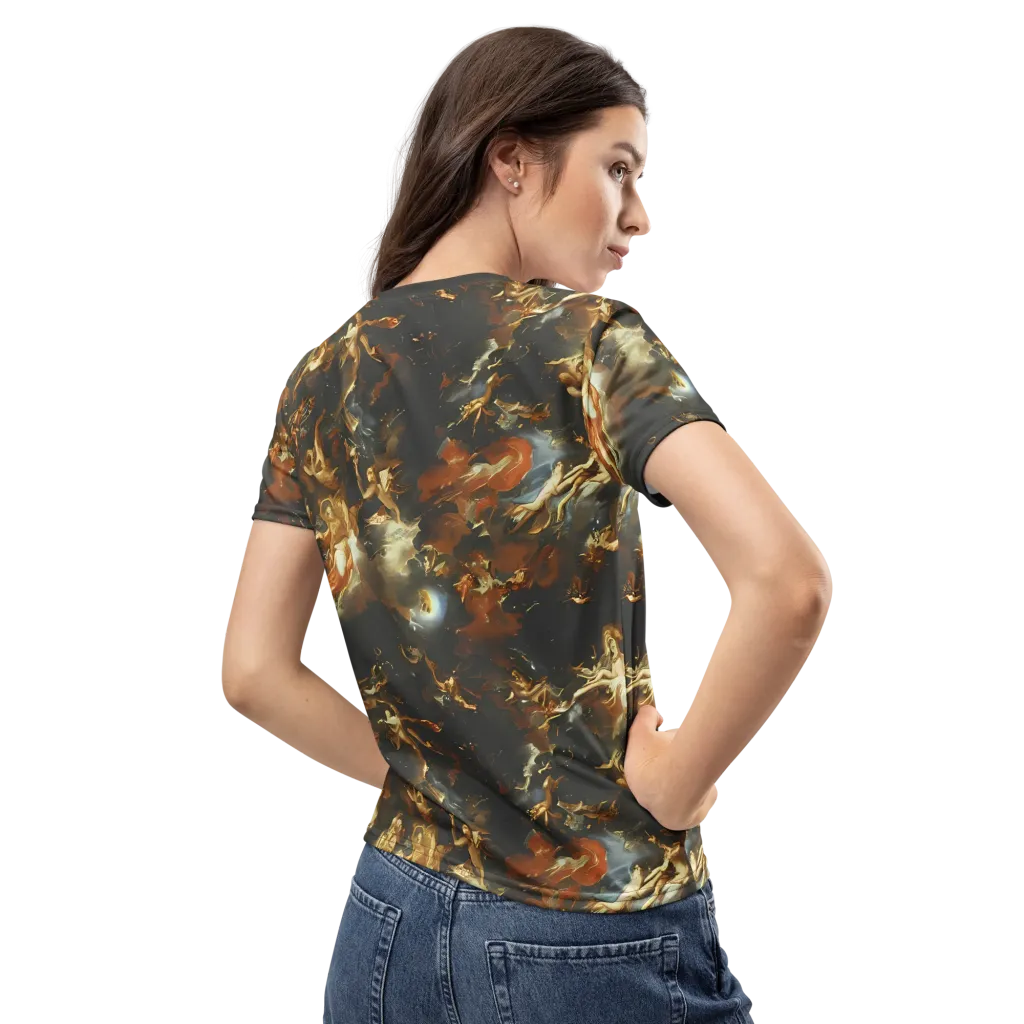Van Dyck Vortex on Women's Crew Neck T-Shirt — Back