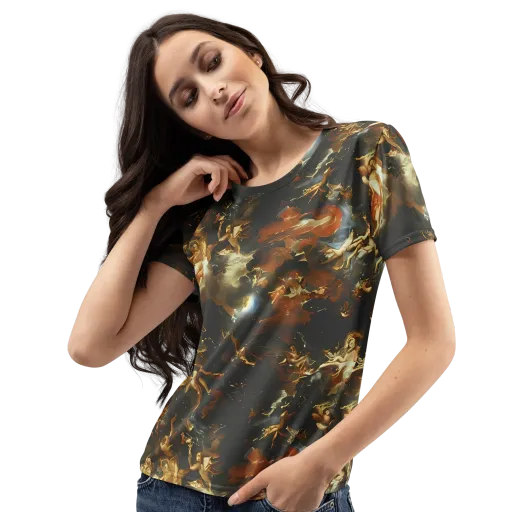 Van Dyck Vortex on a Women's Crew Neck T-Shirt