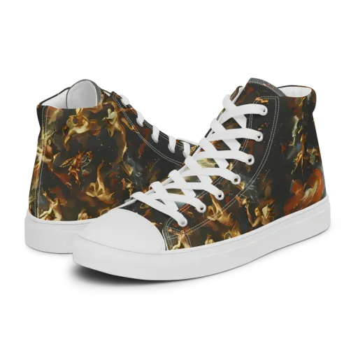 Van Dyck Vortex on a Women's High Top Canvas Shoes