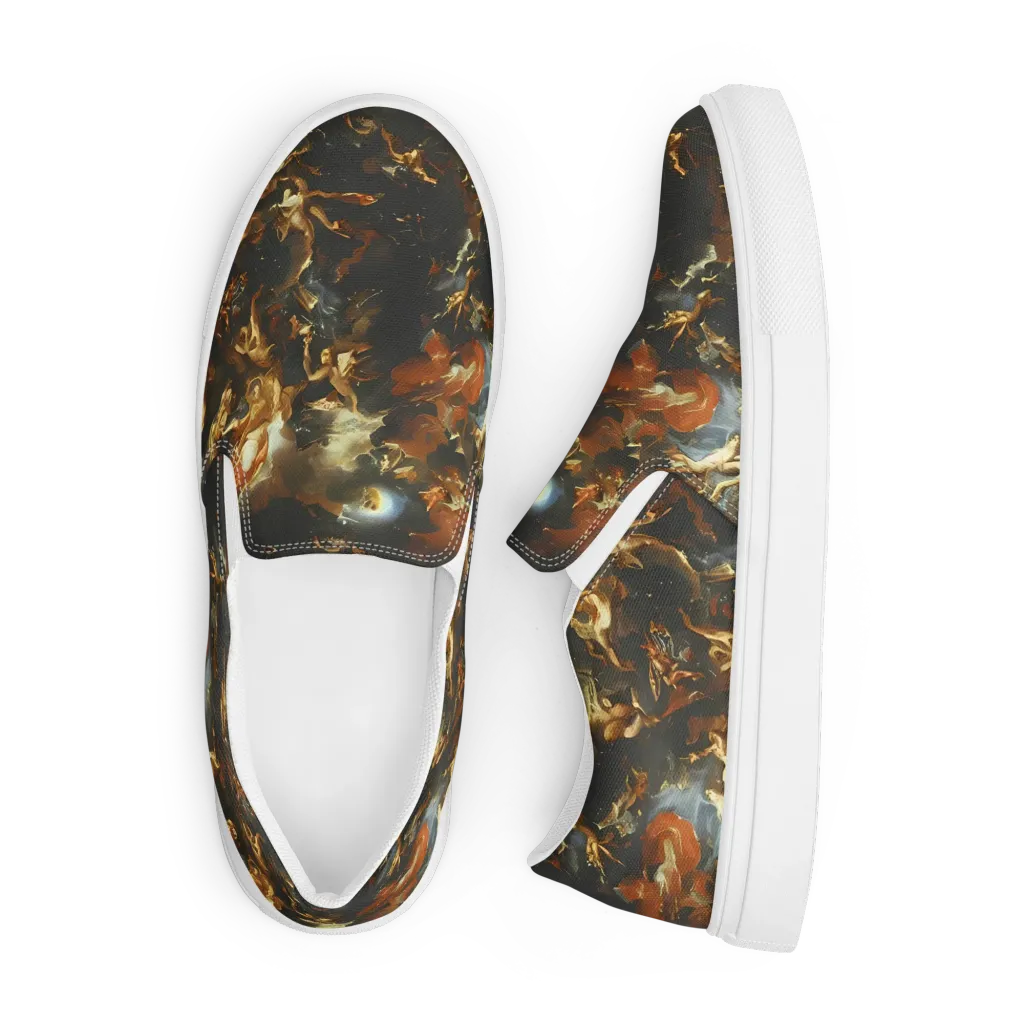 Van Dyck Vortex on Men's Slip-On Canvas Shoes — Front