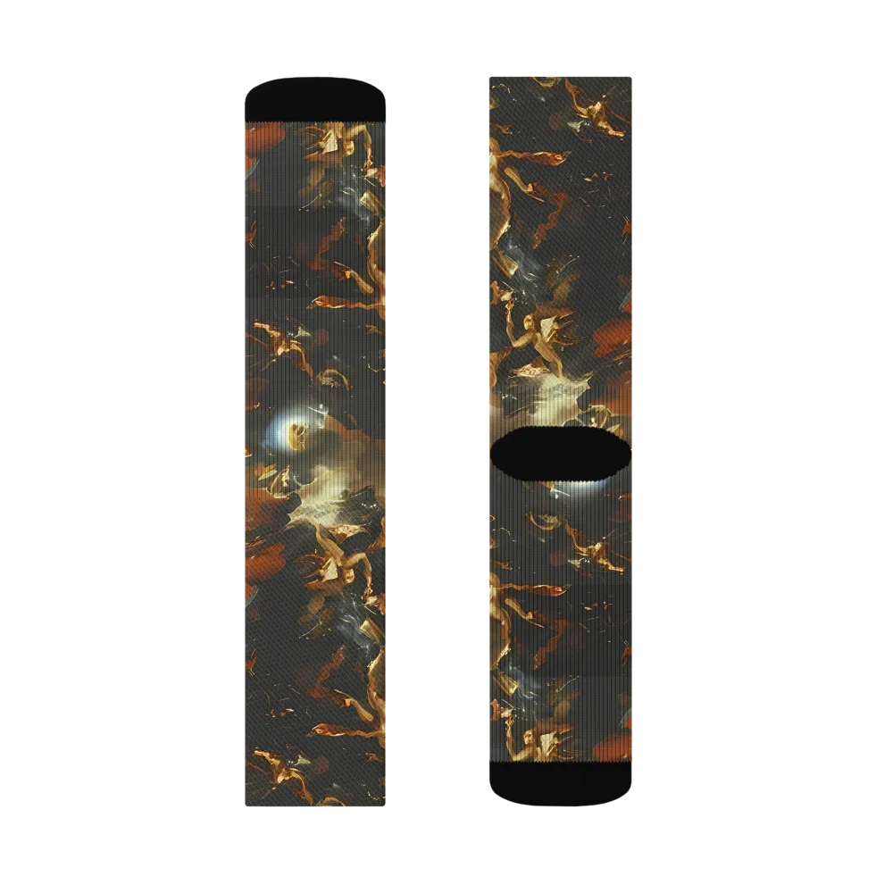 Van Dyck Vortex on Socks — Left Sock