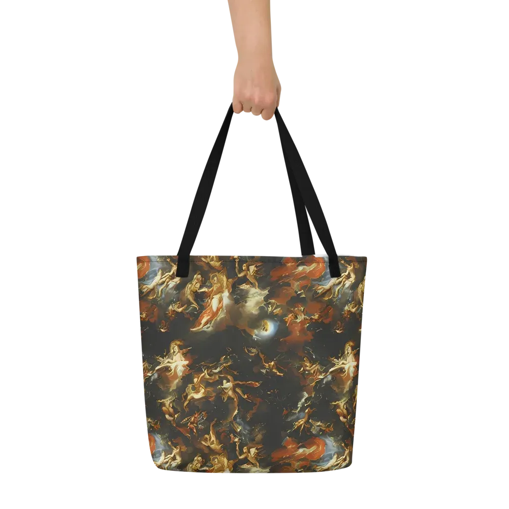 Van Dyck Vortex on Large Tote Bag W/ Pocket — Front