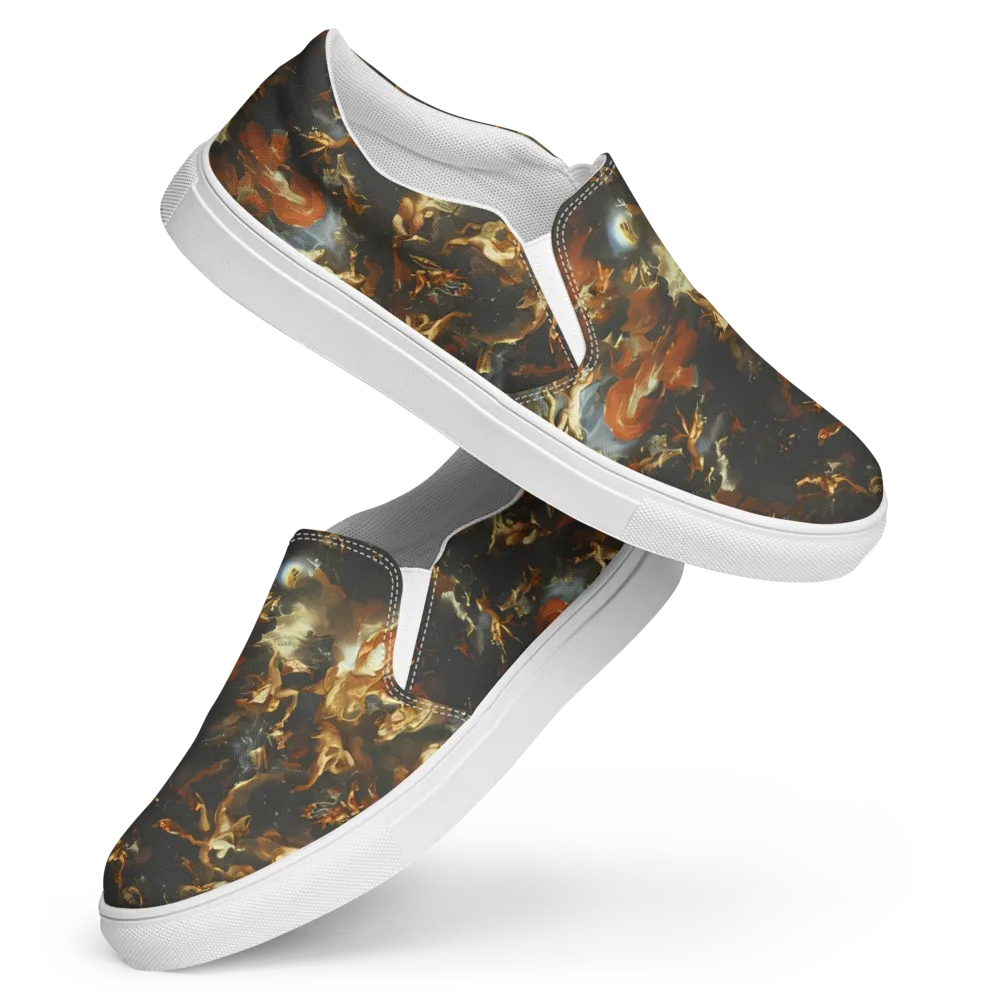 Van Dyck Vortex on Women's Slip-On Canvas Shoes — Front