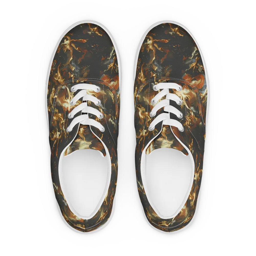 Van Dyck Vortex on Men's Lace-Up Canvas Shoes — Front