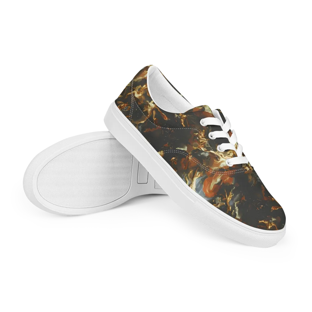 Van Dyck Vortex on Men's Lace-Up Canvas Shoes — Right Front