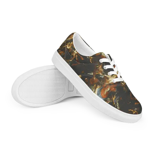 Van Dyck Vortex on a Men's Lace-Up Canvas Shoes