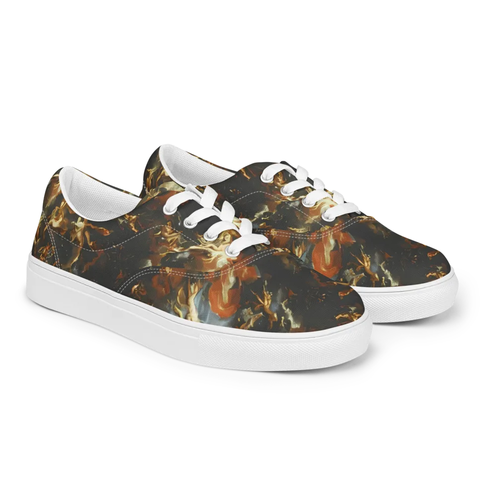 Van Dyck Vortex on Men's Lace-Up Canvas Shoes — Right Front