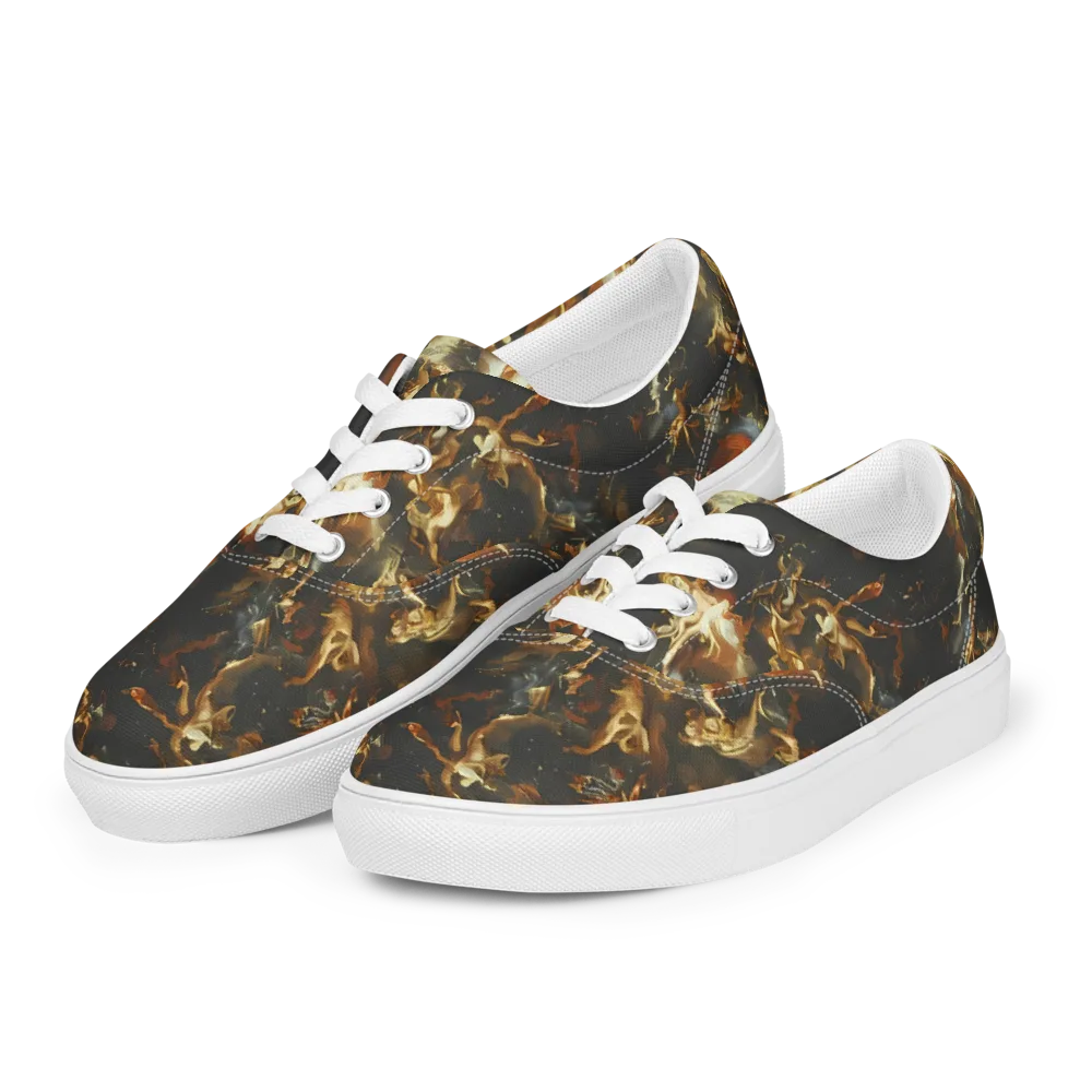Van Dyck Vortex on Men's Lace-Up Canvas Shoes — Left Front