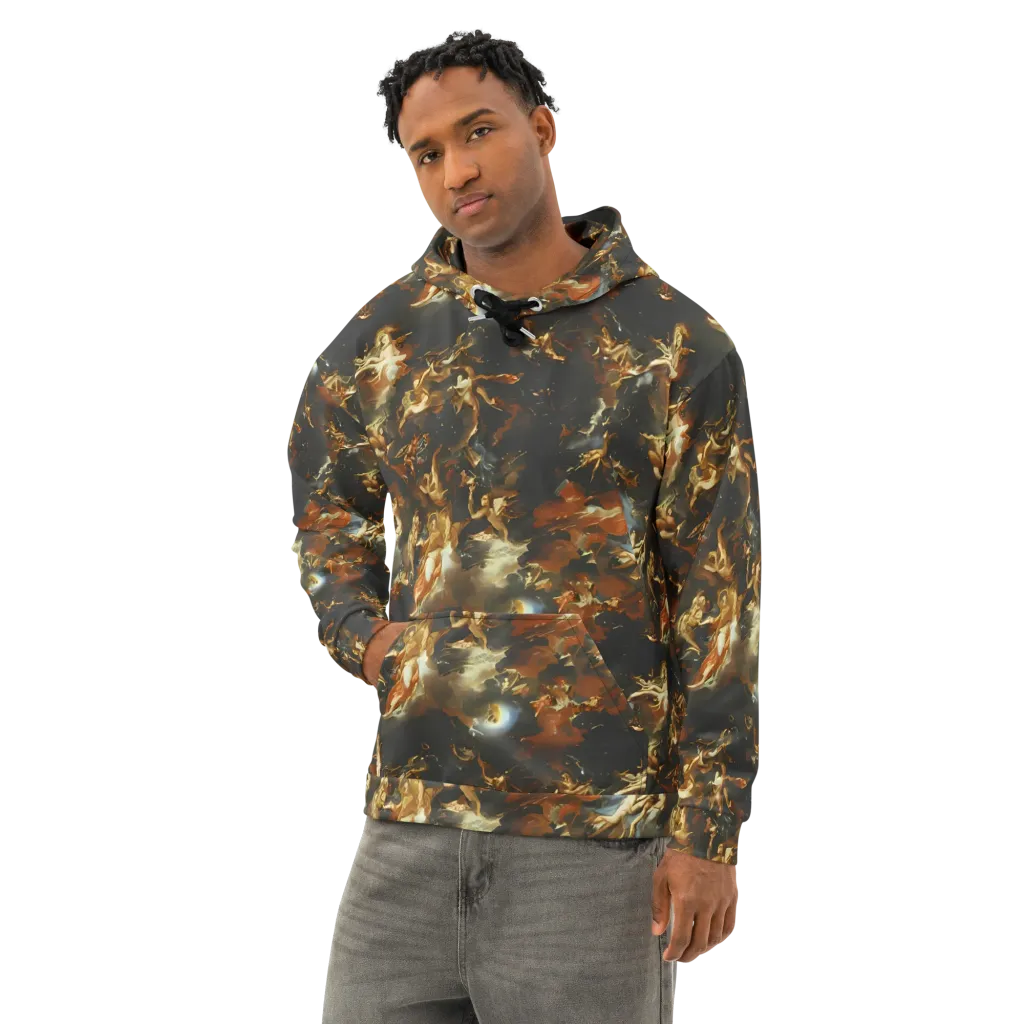 Van Dyck Vortex on Cotton Hoodie — Left Front
